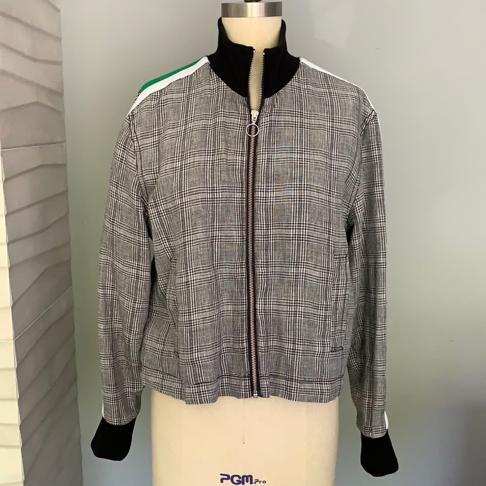 Current/Elliot Plaid Bomber Jacket - image 2